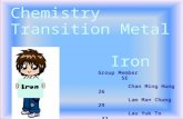 Chemistry Transition Metal Iron Group Member 5E Chan Ming Hung 26 Lam Man Chung 29 Lau Yuk To 32 Wong Ka Chun 42.