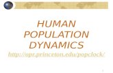 1 HUMAN POPULATION DYNAMICS
