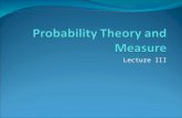 Lecture III. Uniform Probability Measure I think that Bieren’s discussion of the uniform probability measure provides a firm basis for the concept of.