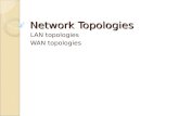 Network Topologies LAN topologies WAN topologies.