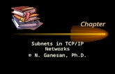 Chapter Subnets in TCP/IP Networks © N. Ganesan, Ph.D.