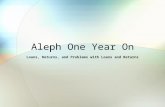Aleph One Year On Loans, Returns, and Problems with Loans and Returns.