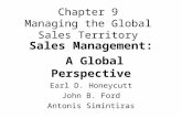 Chapter 9 Managing the Global Sales Territory Sales Management: A Global Perspective Earl D. Honeycutt John B. Ford Antonis Simintiras