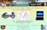 24th symposium of the Hellenic Nuclear Physics Society Ioannina, 22-23 May, 2015 Dr. Anastasios Dimitriou University of Crete& Institute of Nuclear and.