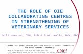 THE ROLE OF OIE COLLABORATING CENTRES IN STRENGTHENING OF VETERINARY SERVICES Center for Animal Health and Food Safety :: Global Initiative for Food Systems.