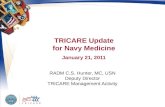 TRICARE Update for Navy Medicine January 21, 2011 RADM C.S. Hunter, MC, USN Deputy Director TRICARE Management Activity.