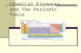 1 Chemical Elements and The Periodic Table. 2 What is an element? An element is…. - a chemical substance that cannot be changed into simpler substances.