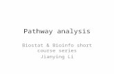 Pathway analysis Biostat & Bioinfo short course series Jianying Li.