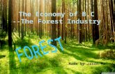The Economy of B.C --The Forest Industry Made by Jason Ma.