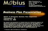 © February 2002 Confidential Information Business Plan Presentation This Business Plan presentation is intended solely for informational purposes. The.
