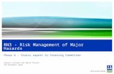 Valery Lesnykh and Børre Paaske 09 December 2010 RN3 - Risk Management of Major Hazards Phase 4 - Status report to Steering Committee.
