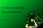 Understanding Randomness Chapter 11. Objectives Random Generating random numbers Simulation Simulation component Trial Response variable.