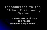 Introduction to the Global Positioning System An AAPT/PTRA Workshop Fred Nelson Manhattan High School.