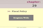 1 of 51 chapter: 29 >> Krugman/Wells ©2009  Worth Publishers Fiscal Policy.