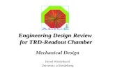 Engineering Design Review for TRD-Readout Chamber Mechanical Design Bernd Windelband University of Heidelberg.