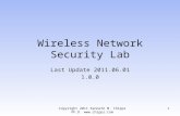 Wireless Network Security Lab Last Update 2011.06.01 1.0.0 1Copyright 2011 Kenneth M. Chipps Ph.D. .