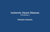 Ischemic Heart Disease CVS lecture 3 Shaesta Naseem.