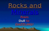 Rocks and Minerals From Dull to DAZZLING!. What will we learn? What are rocks and minerals? What are the three basic rock types? How are rocks formed?