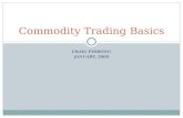 CRAIG PIRRONG JANUARY, 2009 Commodity Trading Basics.