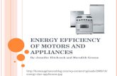 E NERGY E FFICIENCY OF M OTORS AND A PPLIANCES By: Jennifer Hitchcock and Meredith Greene  content/uploads/2009/10/energy-star-appliances.jpg.