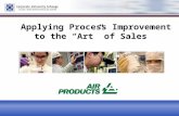 Applying Process Improvement to the “Art” of Sales.