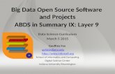 Big Data Open Source Software and Projects ABDS in Summary IX: Layer 9 Data Science Curriculum March 5 2015 Geoffrey Fox gcf@indiana.edu .