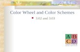 Color Wheel and Color Schemes 3.02 and 3.03. Color Color is an element or property of light. Can help create different moods in the residential and non-residential.