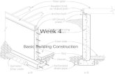 Week 4 Basic Building Construction. Objective This chapter discusses basic building construction; building components, how they go together, terminology,