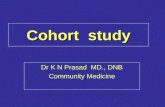 Cohort study Dr K N Prasad MD., DNB Community Medicine.