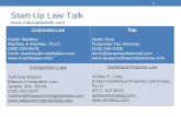 Start-Up Law Talk  0 Corporate Law Carter Mackley Mackley & Mackley, PLLC (206) 249-9678 carter.mackley@mackleylaw.com
