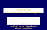 INFSY540 Information Resources in Management Lesson 10 Chapter 10 Artificial Neural Networks and Genetic Algorithms.