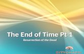 The End of Time Pt 1 Resurrection of the Dead. Resurrection..... Intro... Therefore, leaving the discussion of the elementary principles of Christ, let.