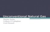 Unconventional Natural Gas Hayley Dutka Colleen O’Callaghan Cord Pennell.