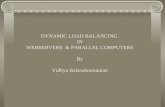 DYNAMIC LOAD BALANCING IN WEBSERVERS & PARALLEL COMPUTERS By Vidhya Balasubramanian.