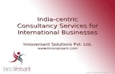 India-centric Consultancy Services for International Businesses Innoversant Solutions Pvt. Ltd.  .