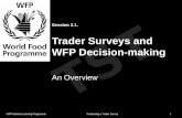 TST Session 2.1. Trader Surveys and WFP Decision-making An Overview WFP Markets Learning Programme1 Conducting a Trader Survey.