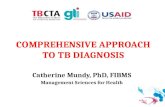 COMPREHENSIVE APPROACH TO TB DIAGNOSIS Catherine Mundy, PhD, FIBMS Management Sciences for Health 1.