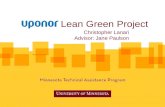 Lean Green Project Christopher Lanari Advisor: Jane Paulson.