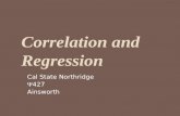 Cal State Northridge  427 Ainsworth Correlation and Regression.
