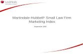 Martindale-Hubbell ® Small Law Firm Marketing Index September 2005.