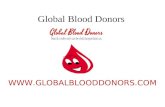 Global Blood Donors  BLOOD FACT According to WHO every day, almost 800 woman die from causes related to complications of pregnancy.