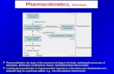 Pharmacokinetics, Overview  Pharmacokinetics: the study of the movement of drugs in the body, including the processes of absorption, distribution, localization.