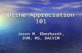 Urine Appreciation 101 Jason M. Eberhardt, DVM, MS, DACVIM.
