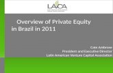 Overview of Private Equity in Brazil in 2011 Cate Ambrose President and Executive Director Latin American Venture Capital Association New York October.