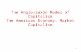 1 The Anglo-Saxon Model of Capitalism The American Economy: Market Capitalism.