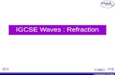 © Boardworks Ltd 2003 IGCSE Waves : Refraction. © Boardworks Ltd 2003 By the end of this lesson you should be able to: Define refraction Draw ray diagrams.
