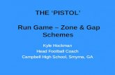 THE ‘PISTOL’ Run Game – Zone & Gap Schemes Kyle Hockman Head Football Coach Campbell High School, Smyrna, GA.