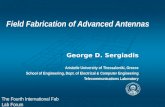The Fourth International Fab Lab Forum and Symposium on Digital Fabrication Field Fabrication of Advanced Antennas George D. Sergiadis Aristotle University.