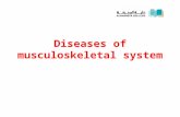 Diseases of musculoskeletal system. 2. Infectious diseases of bone and joints.