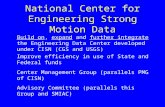 National Center for Engineering Strong Motion Data Build on, expand and further integrate the Engineering Data Center developed under CISN (CGS and USGS)